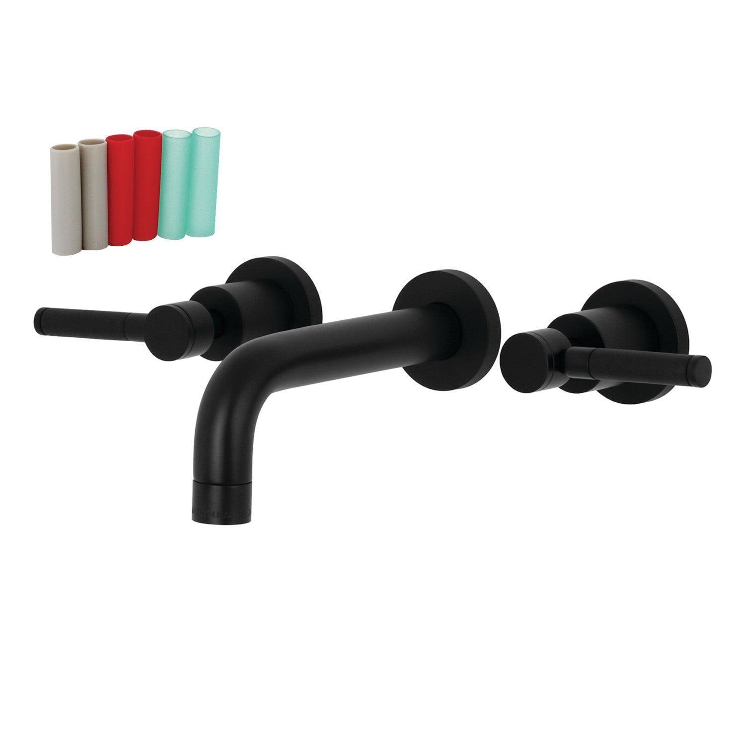 Kingston Brass KB6320DKL Kaiser Three-Handle Bidet Faucet, Matte Black 