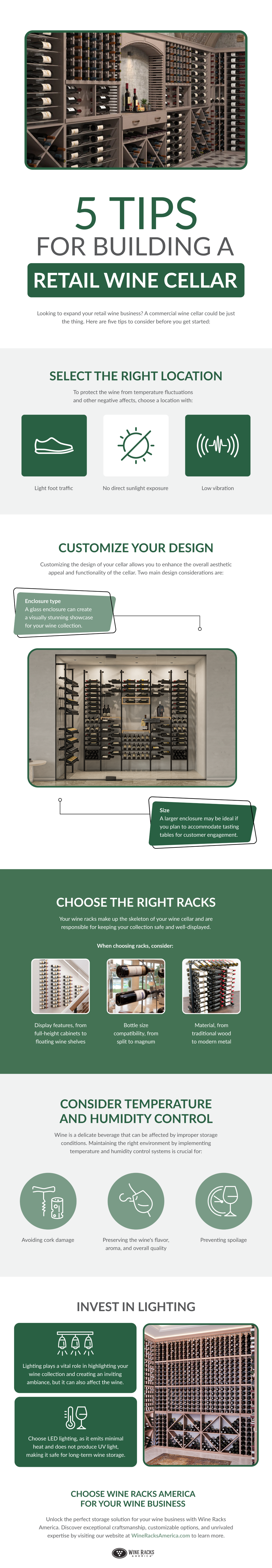 Building a Retail Wine Cellar Infographic