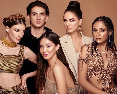 Models showcasing the different user personas of the Makeup Secrets brush range