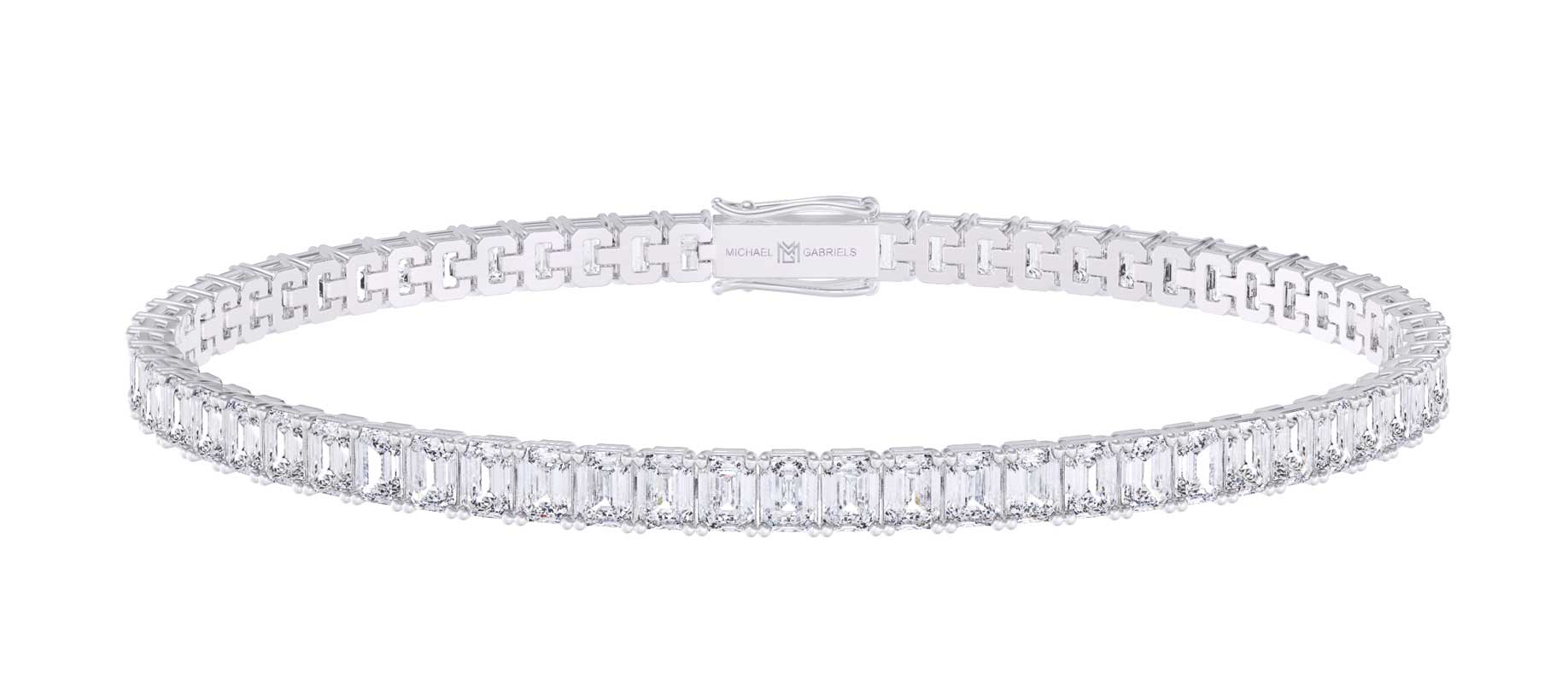 Emerald Lab Grown Diamond Tennis Bracelet (9.50 Carat) – Michael Gabriels