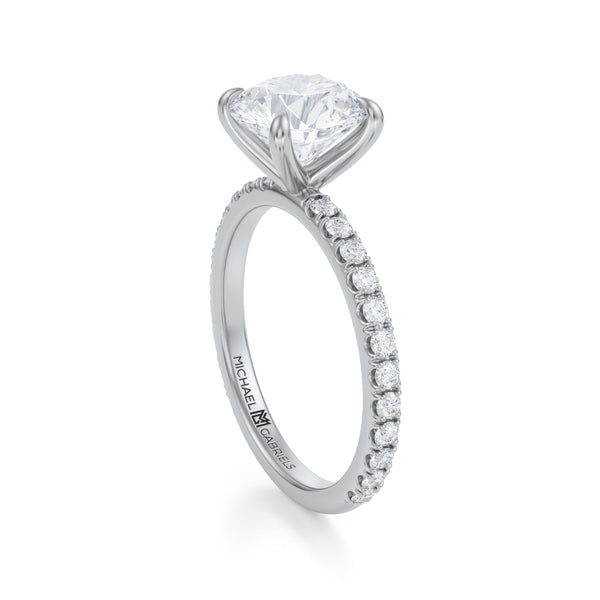 engagement ring and matching bands in 18K gold - SKU# 29874 — Michael John  Bridal