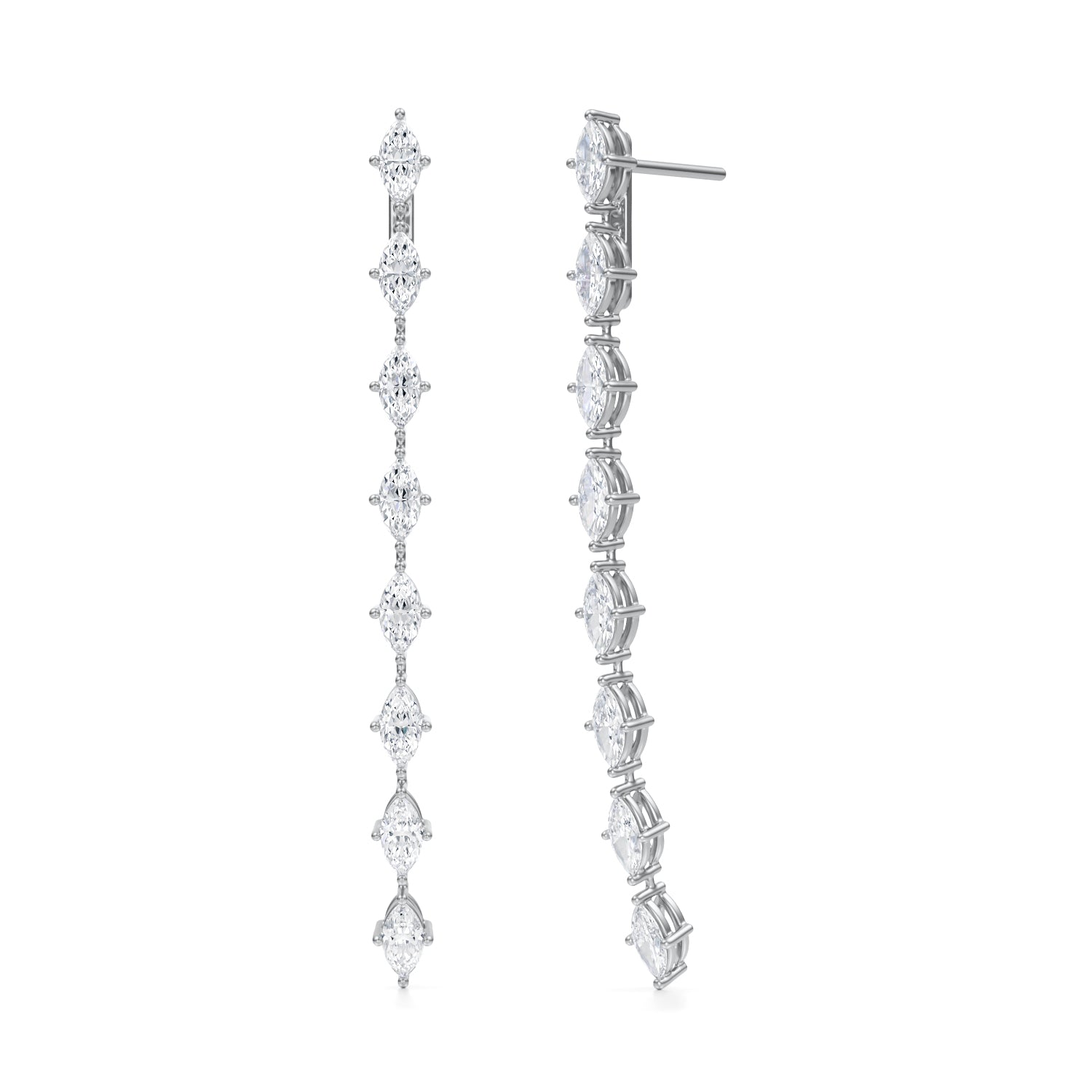 8 Marquise Lab Grown Diamond Drop Earrings | Michael Gabriels