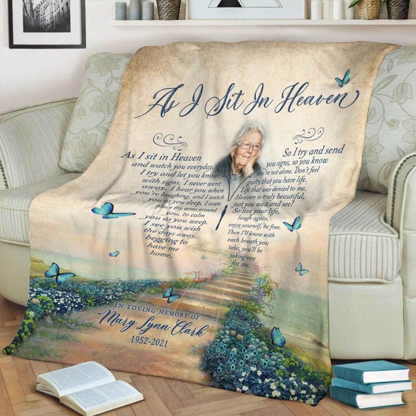 as i sit in heaven free printable, heaven poem as i sit in heaven, as i sit here in heaven