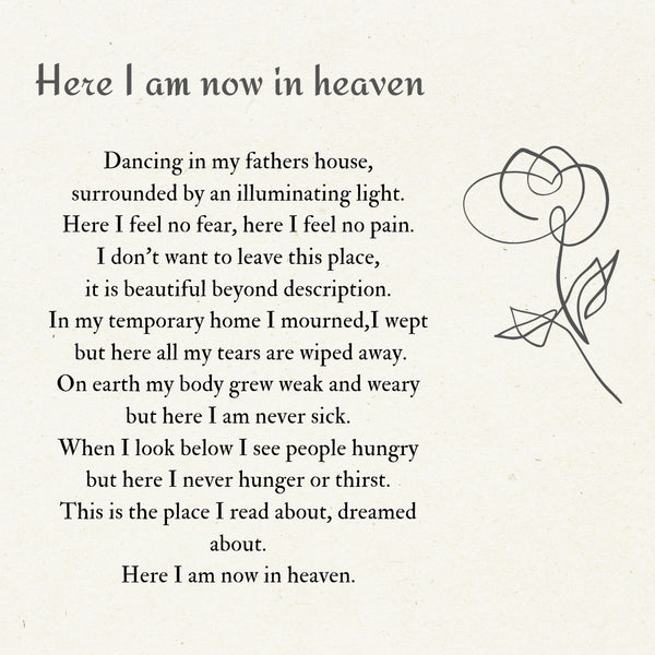 as i sit in heaven poem in spanish