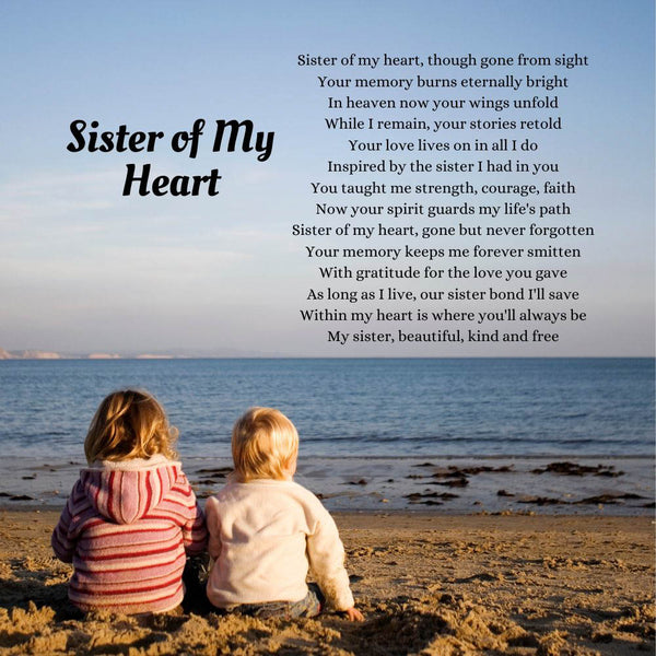 heavenly birthday poem for a sister