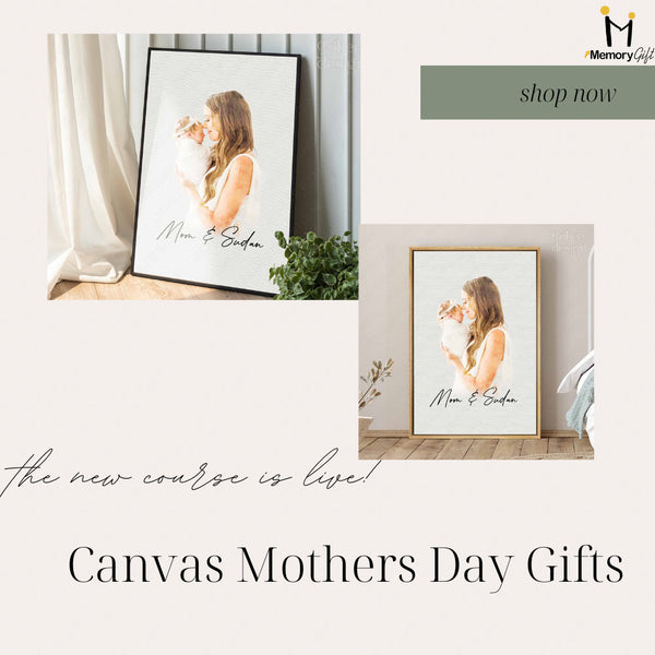 Personalized Photo Gift for New Mom Canvas, Mothers Day Gifts for New Moms, First  Time Mom Gifts, First Time Mothers Day Gifts From Husband 