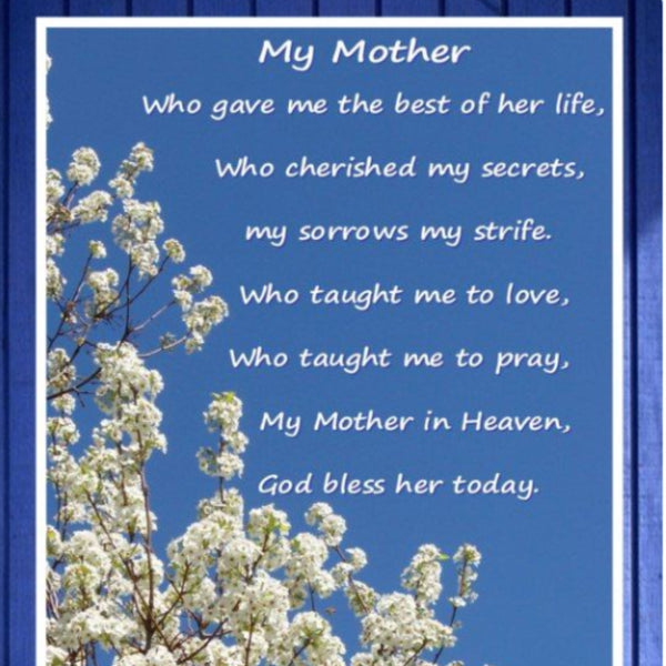 happy mothers day poems