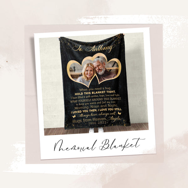 memorial blanket with picture