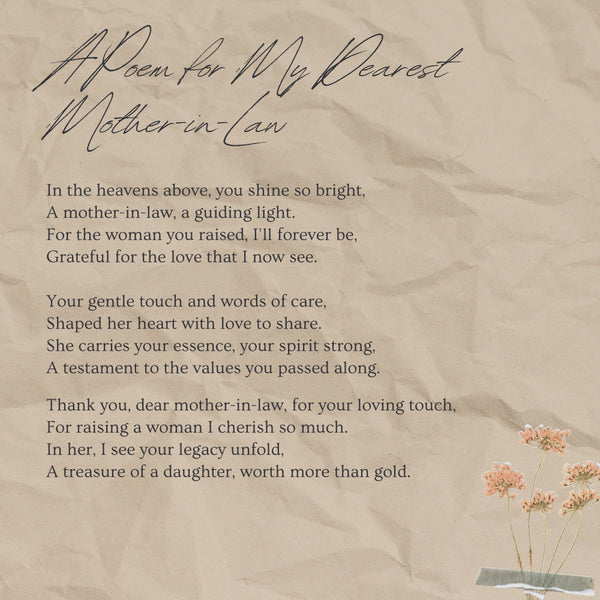 mother in law in heaven poem