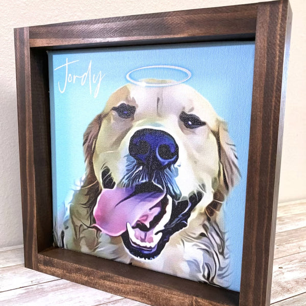 pet memorial canvas