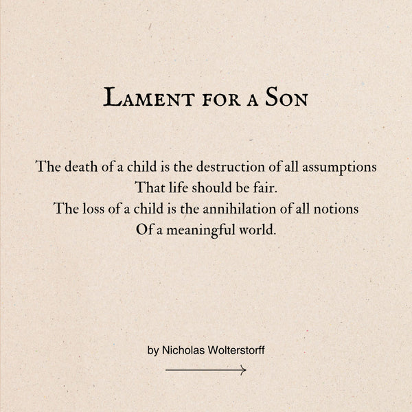 poems for a dead son