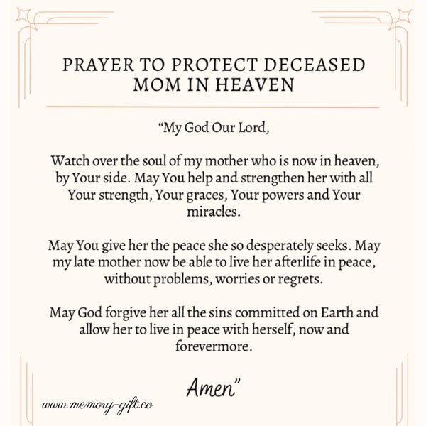 prayer for mother in heaven