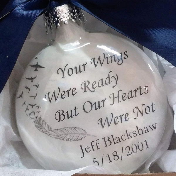 your wings were ready ornament