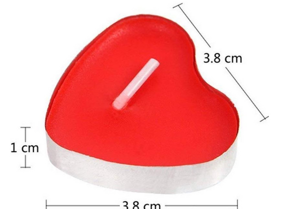 erosie Convergeren Intensief Rode Hartvormige kaarsen 50 stk Valentijn Moederdag Bruiloft