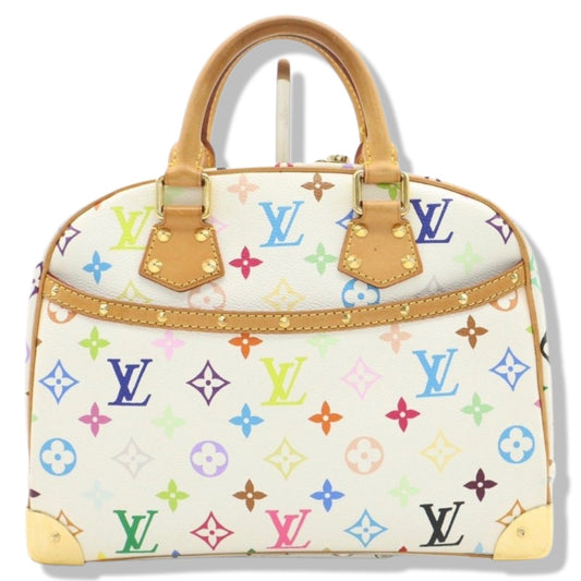 Pre-Owned Louis Vuitton White Monogram Multicolor Trouville Hand Bag 2 – AV  Luxury