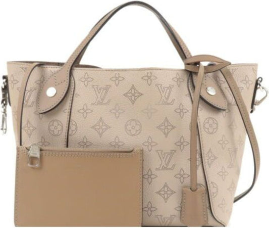 LOUIS VUITTON SOLAR PM LEATHER MAHINA PERFORATED BEIGE HANDBAG