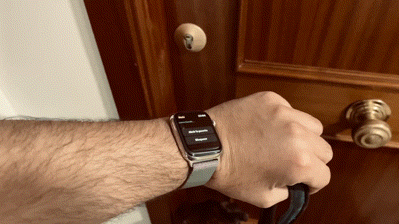 NUKI Smart Lock Pro 4 Matter - Apertura Apple Watch
