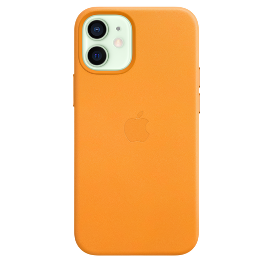 Funda de piel con MagSafe para el iPhone12 mini, Marrón caramelo –  Rossellimac