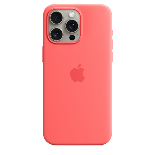 Funda de silicona Apple con MagSafe para iPhone 15 Pro Max - Rosa claro