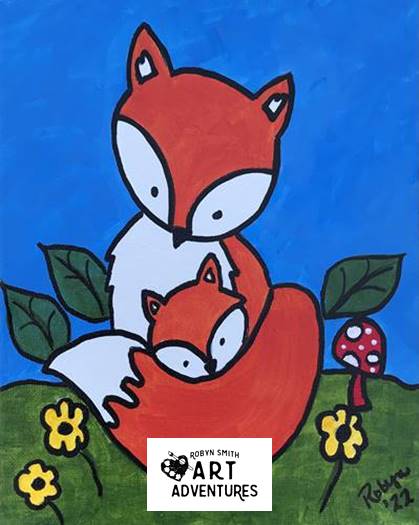 Kids Art Kit - Winter Fox