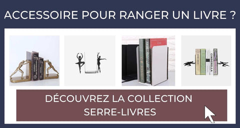 Serre-livres, Cale-livres et Presse-livres