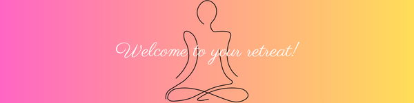 image of the title of the blog and a relaxing lady sitting in a yoga position meditating