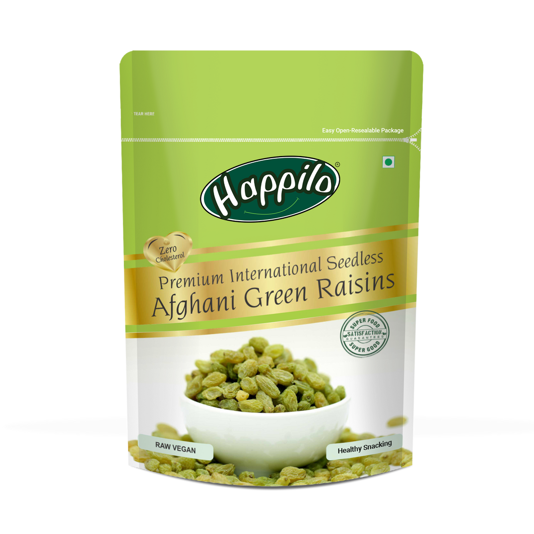 Happilo Premium seedless Afghani Green Raisins