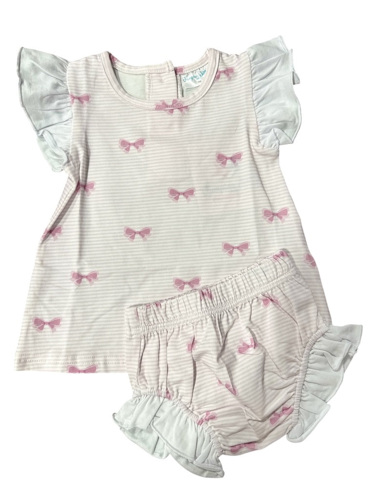Bowsie Girl Bloomer Set Jumping Jolly