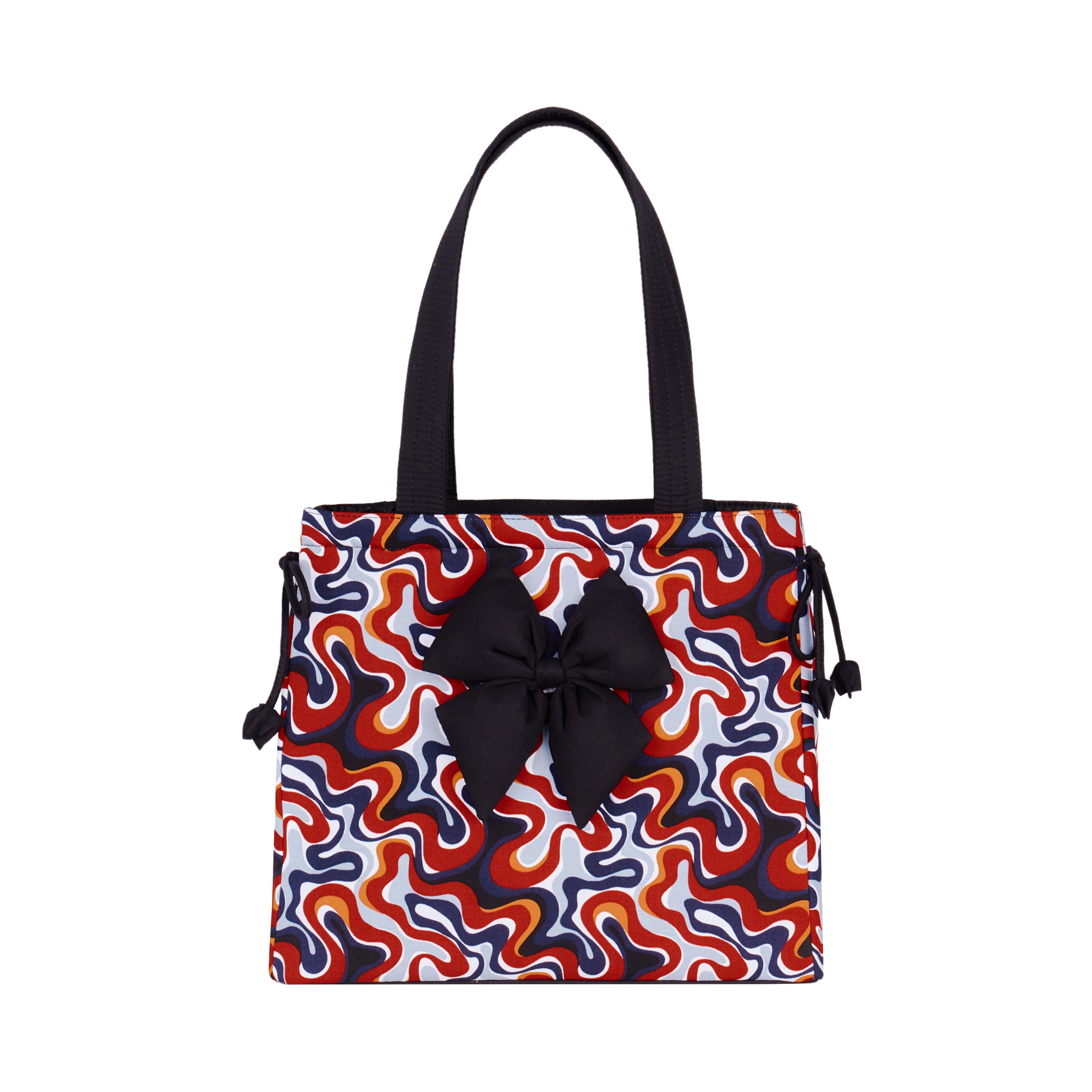 NaRaYa Satin Quilted with Bow Travel Bag (Navy): Handbags