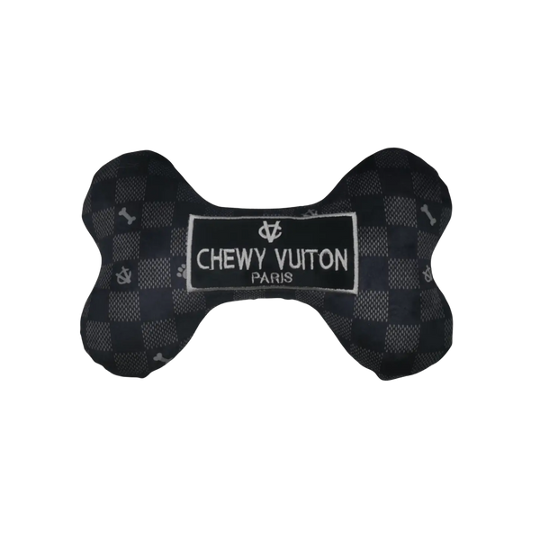 Chewy Vuiton Monogram Bone Toy in Black