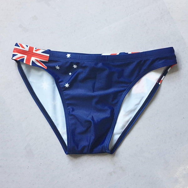 2 Inch Flat Front Swim Brief - Canada Flag – HAC Swim