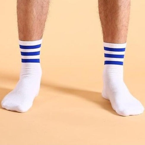 F*ck Off Ankle Tube Socks: Red, Blue, White