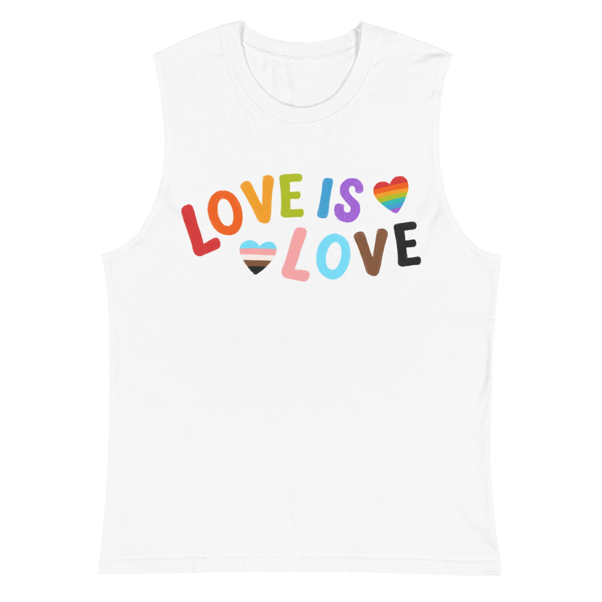 Love Is Love LGBTQ Muscle Shirt – Queer In The World: The Shop