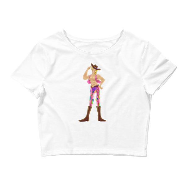 Gay Jesus Mesh Crop Top