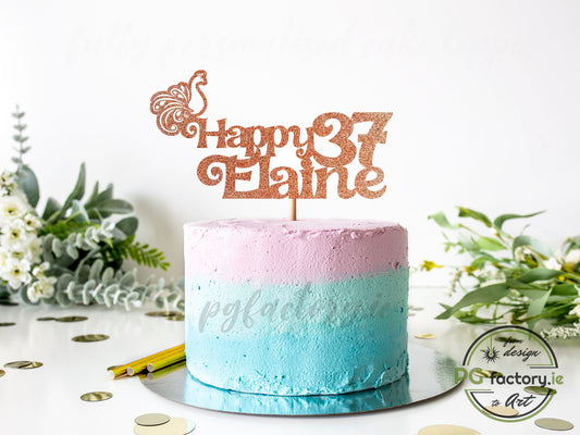 Happy 25th Birthday & Wedding Cake Topper – The Party Glitter Store