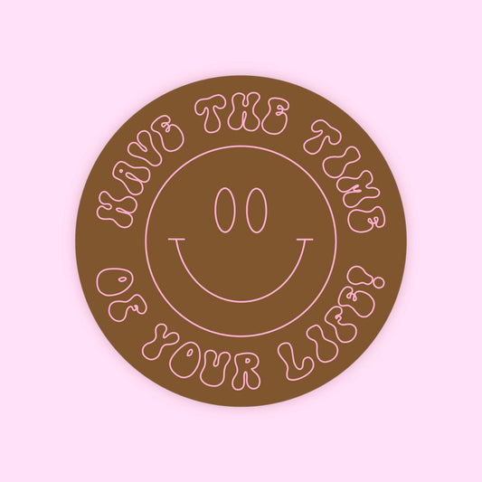 Treat People with Kindness Sticker - Pink – Golden Hour Press Co.