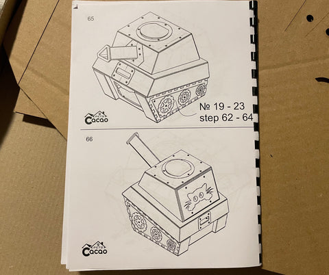 cacao pets cardboard cat tank instructions