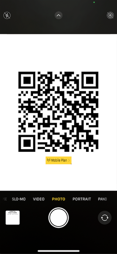 iOS eSIM QR Code