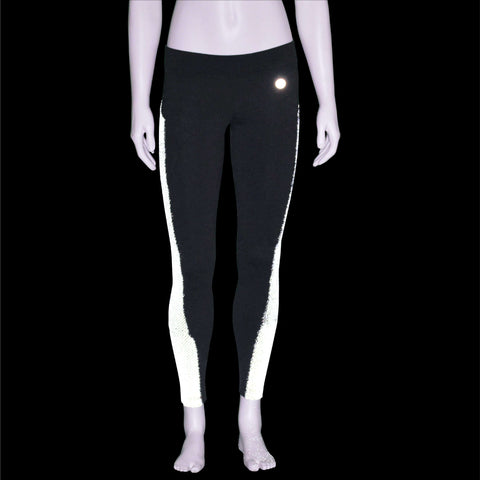 Women's Reflex Powerstretch Reflective Pant in Black