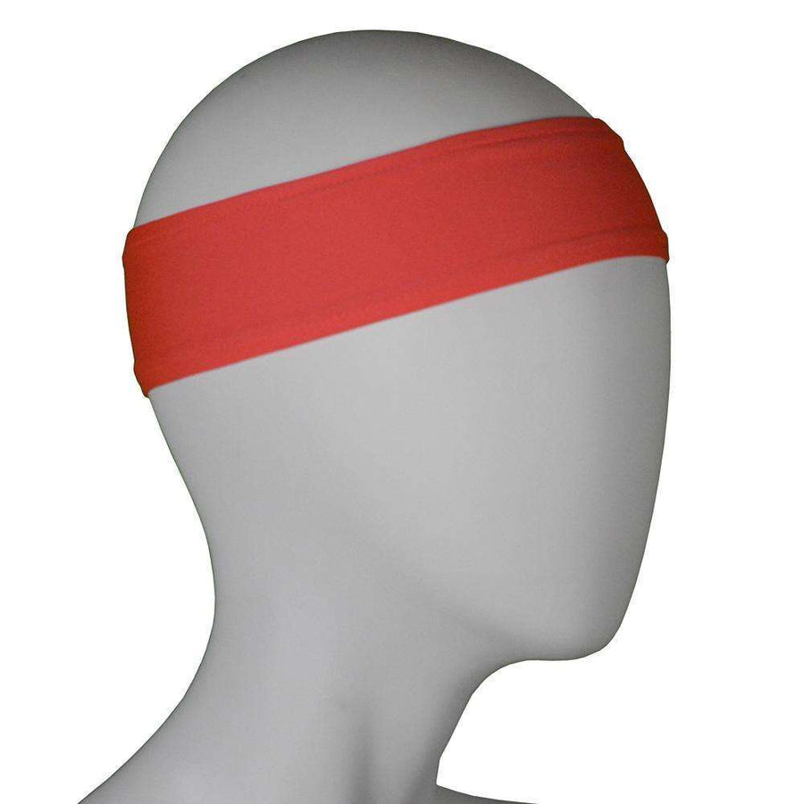 REVERSIBLE! Reflective Stretch Headband in Coral Glo/Graphite by illumiNITE