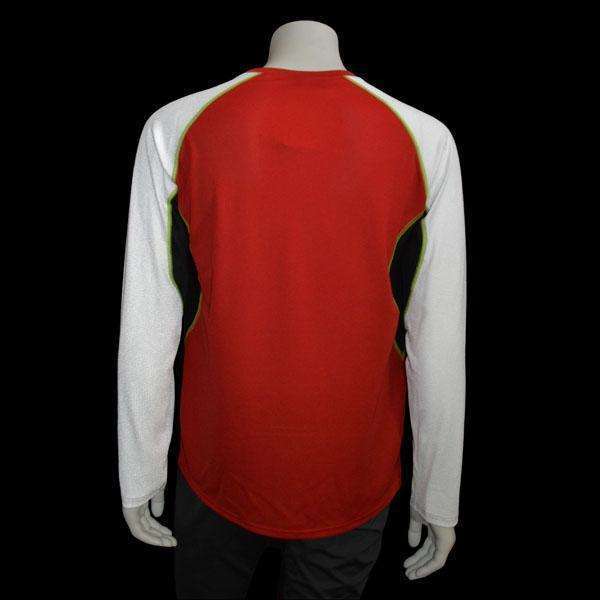 illumiNITE Sentinel Men's Long Sleeve Reflective Shirt in Red/White