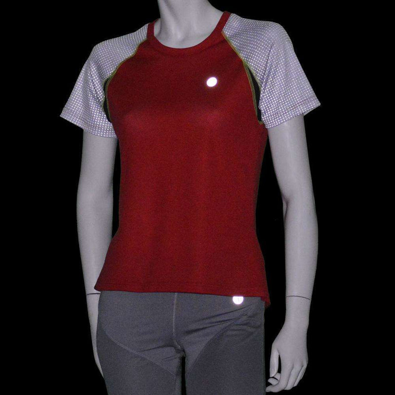 Women's Short Sleeve Savannah Shirt in Red/Gray