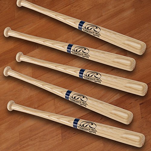 Rawlings Mini Bats - Set Of 5 - Personalized Mini Baseball Bats For Groomsmen