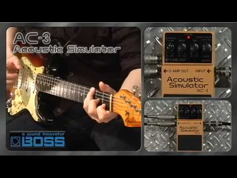 acoustic simulator pedal for electric guitar