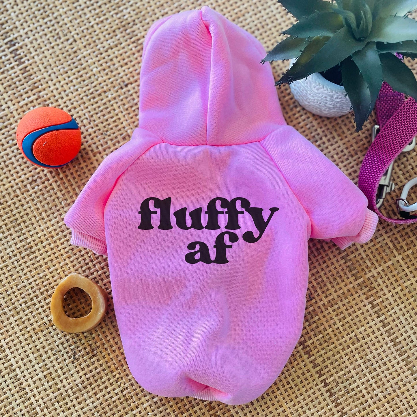 Fluffy AF Dog Sweatshirt,  Birthday Girl Dog Sweatshirt,  Dog Mom,  Puppy,  K9,  Pet Clothes,  Personalized Pet Accessories,  Dog Hoodie