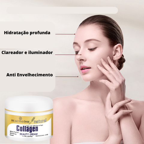 Creme Colágeno Super Hidratante Clareador BEAUTYCÔME hidratação profunda, clareador, anti envelhecimento