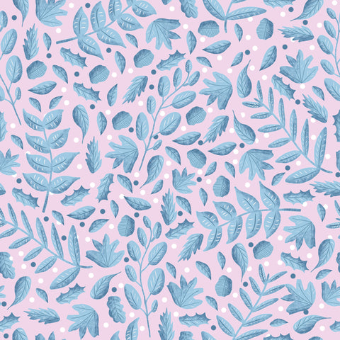 blue foliage surface pattern design