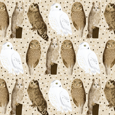 british owl pattern design