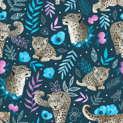 snow leopard pattern