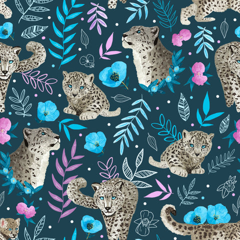 snow leopard pattern design